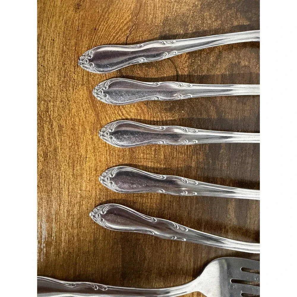 simeon l george h rogers oneida Silverware Lot Of 5 Spoons 4 Forks